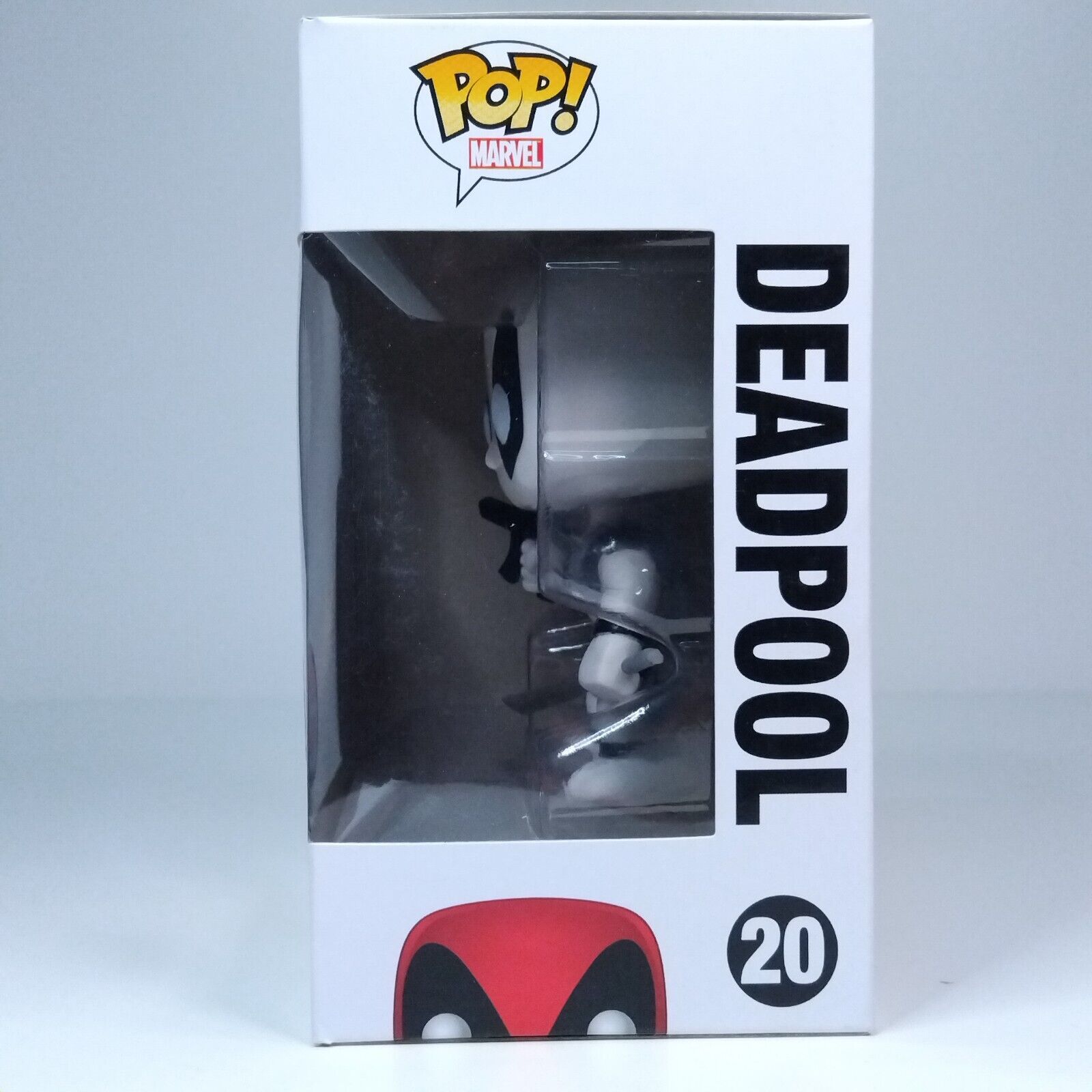 Funko Pop! Marvel Deadpool White Matt's Collectibles Head ERROR GLOW #20