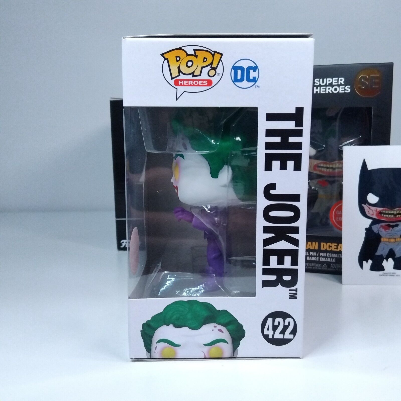 Funko Pop! DC Heroes Batman The Joker Dceased Gamestop Exclusive Box #422