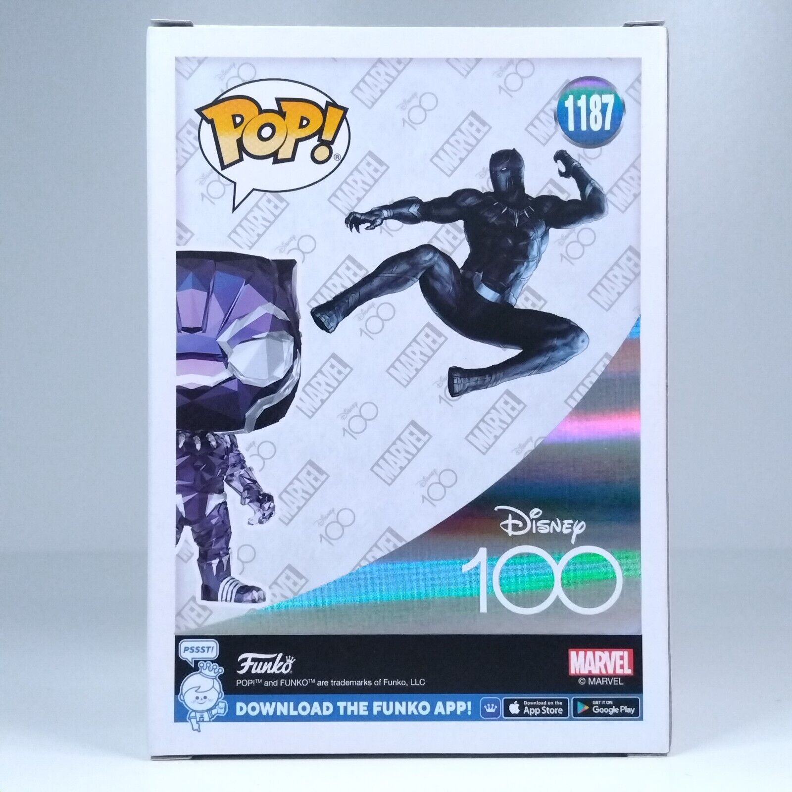 Funko Pop! Marvel Disney 100 Black Panther Facet Exclusive #1187