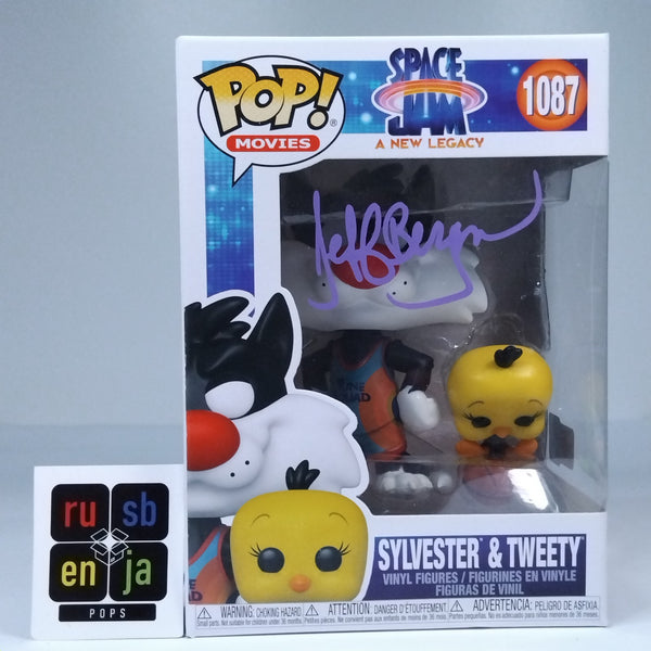 Sylvester & Tweety フィギュア 1087 Funko Pop! Space Jam Sylvester And Tweety Signed Jeff