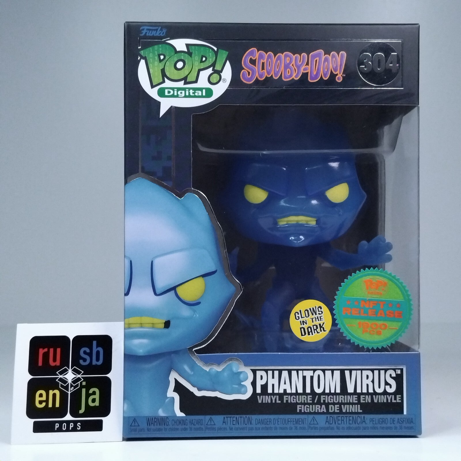 Funko Pop! Digital Animation Scooby-Doo Phantom Virus Glows 1,900 Pcs #304