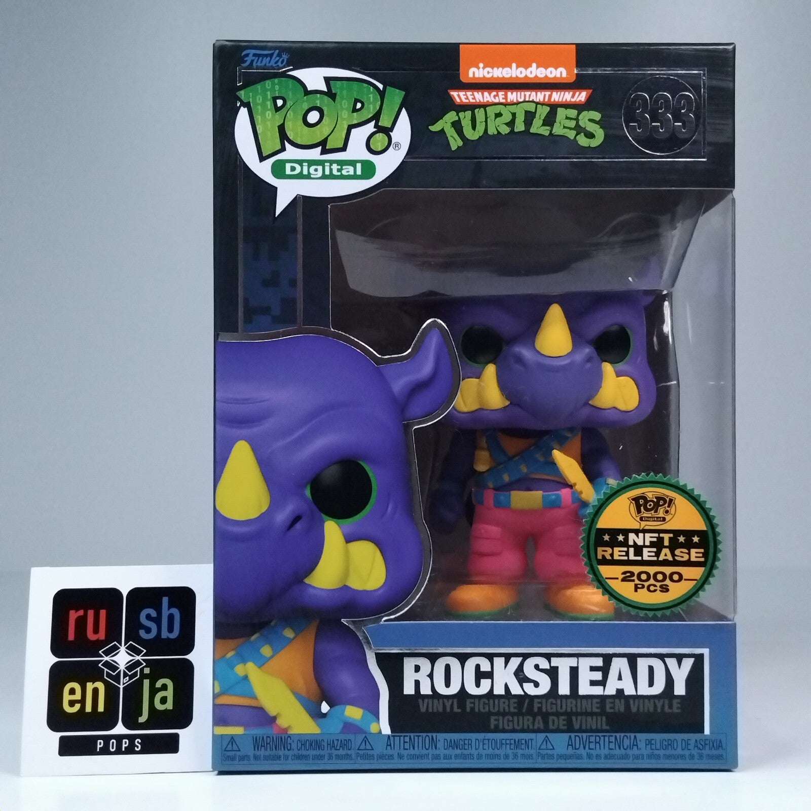 Funko Pop! Digital Teenage Mutant Ninja Turtles Rocksteady 2,000 Pcs #333
