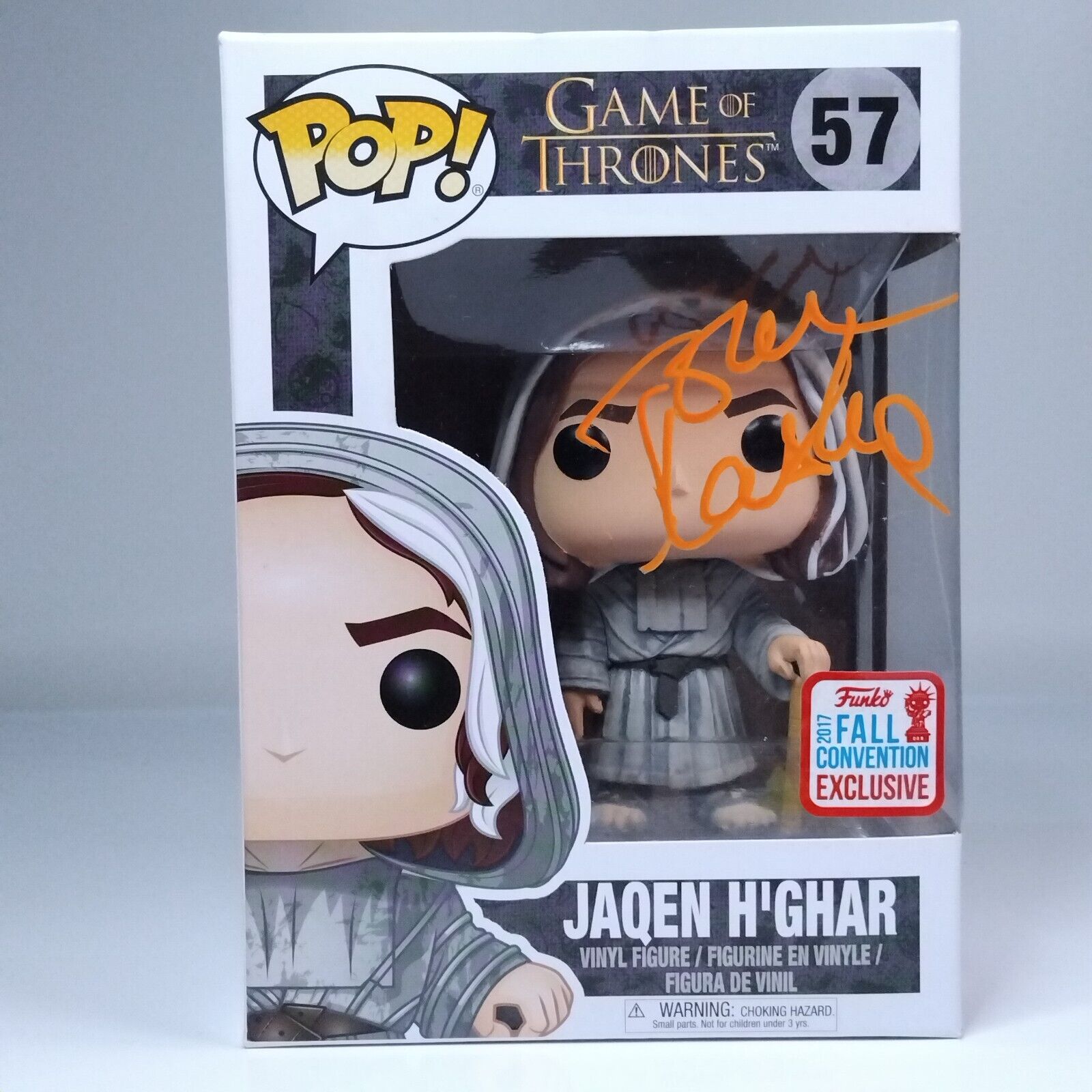 Funko Pop! TV Game of Thrones Jaqen H'Ghar Signed Tom Wlaschiha COA #57 WS