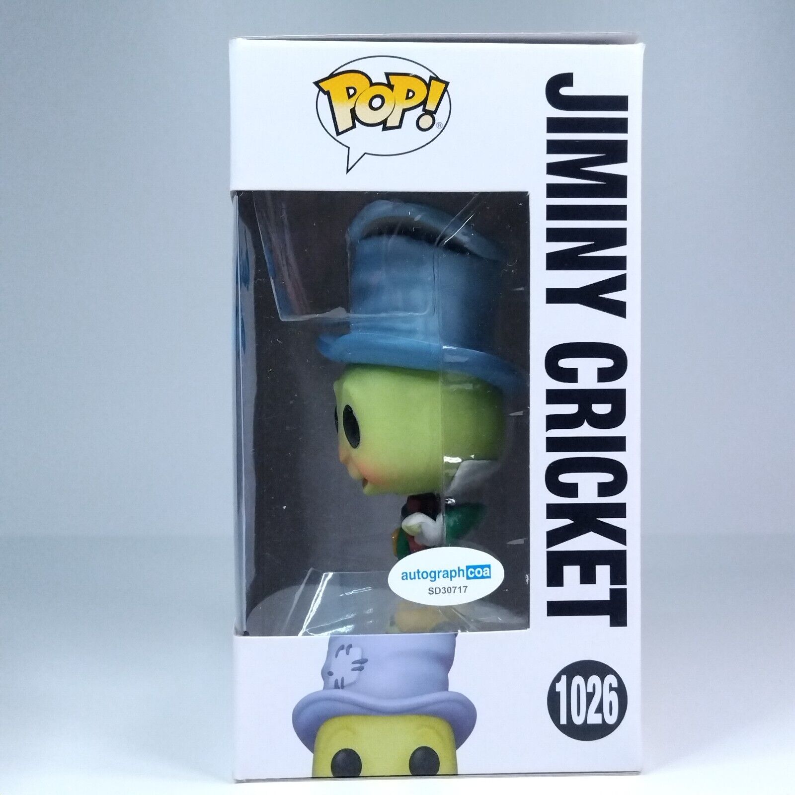 Funko Pop! Disney Pinocchio Jiminy Cricket Signed Guillermo Del Toro #1029 WS