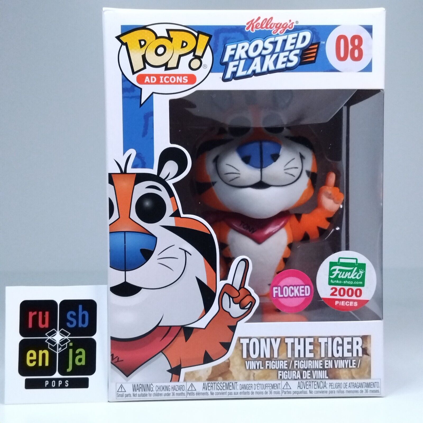 Funko Pop! Ad Icons Kellogg's Frosted Flakes Tony the Tiger Flocked 2,000 Pc #08