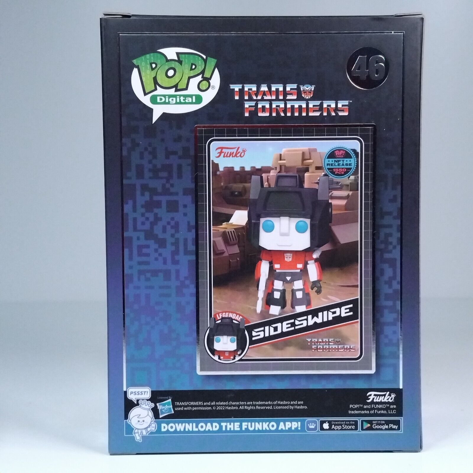 Funko Pop! Digital Retro Toys Transformers Sideswipe 1,550 Pcs #46