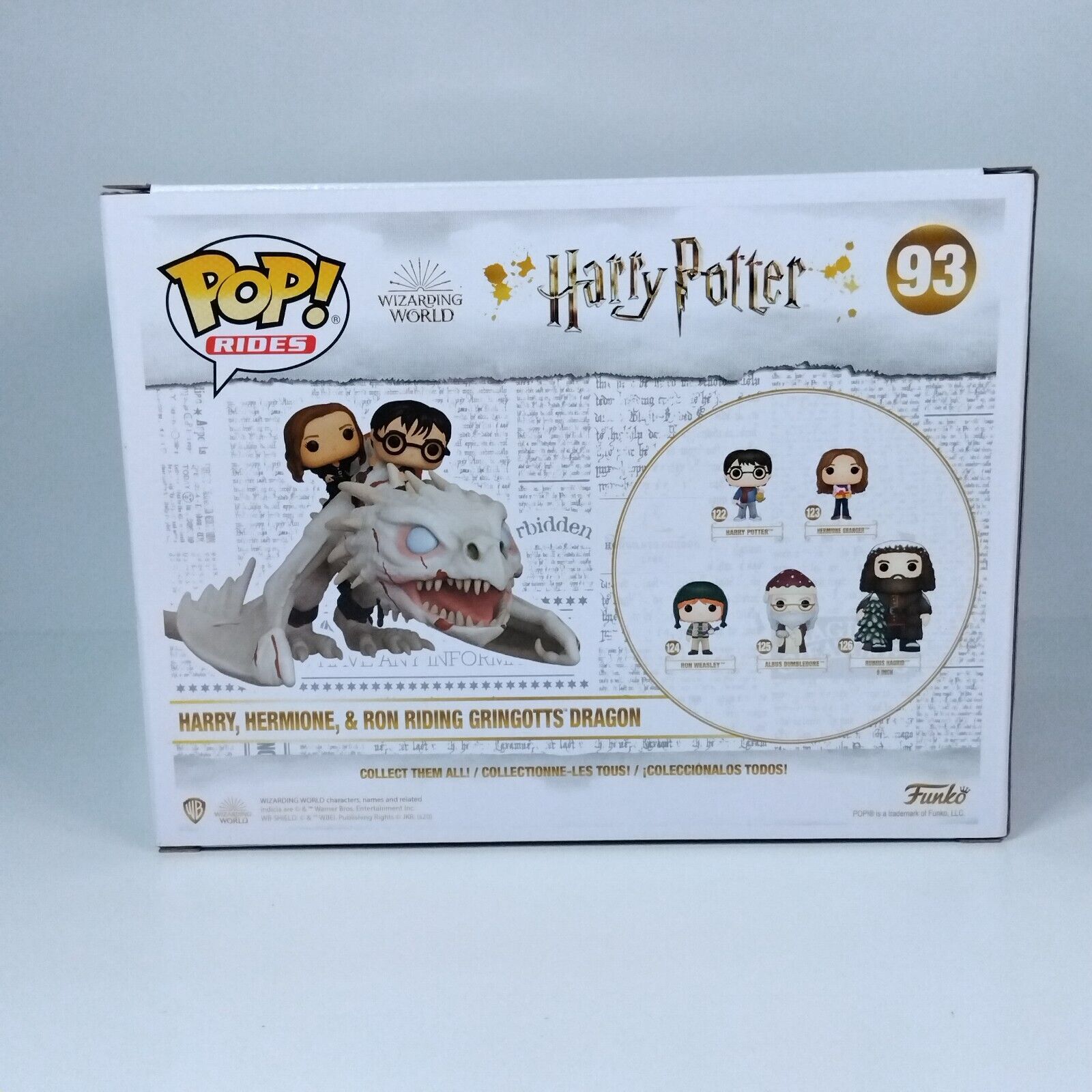 Funko Pop! Harry Potter Hermione Granger Ron Weasley Riding Gringotts Dragon #93