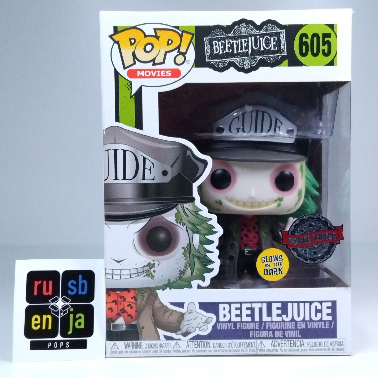 Funko Pop! Movies Horror Beetlejuice Guide Glows Special Edition #605