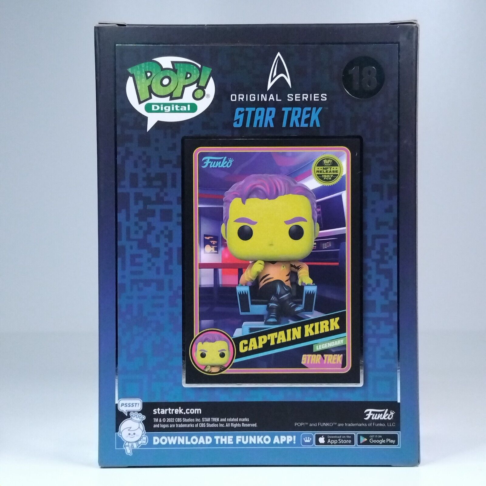 Funko Pop! Digital TV Star Trek Captain Kirk 1,967 Pcs #18