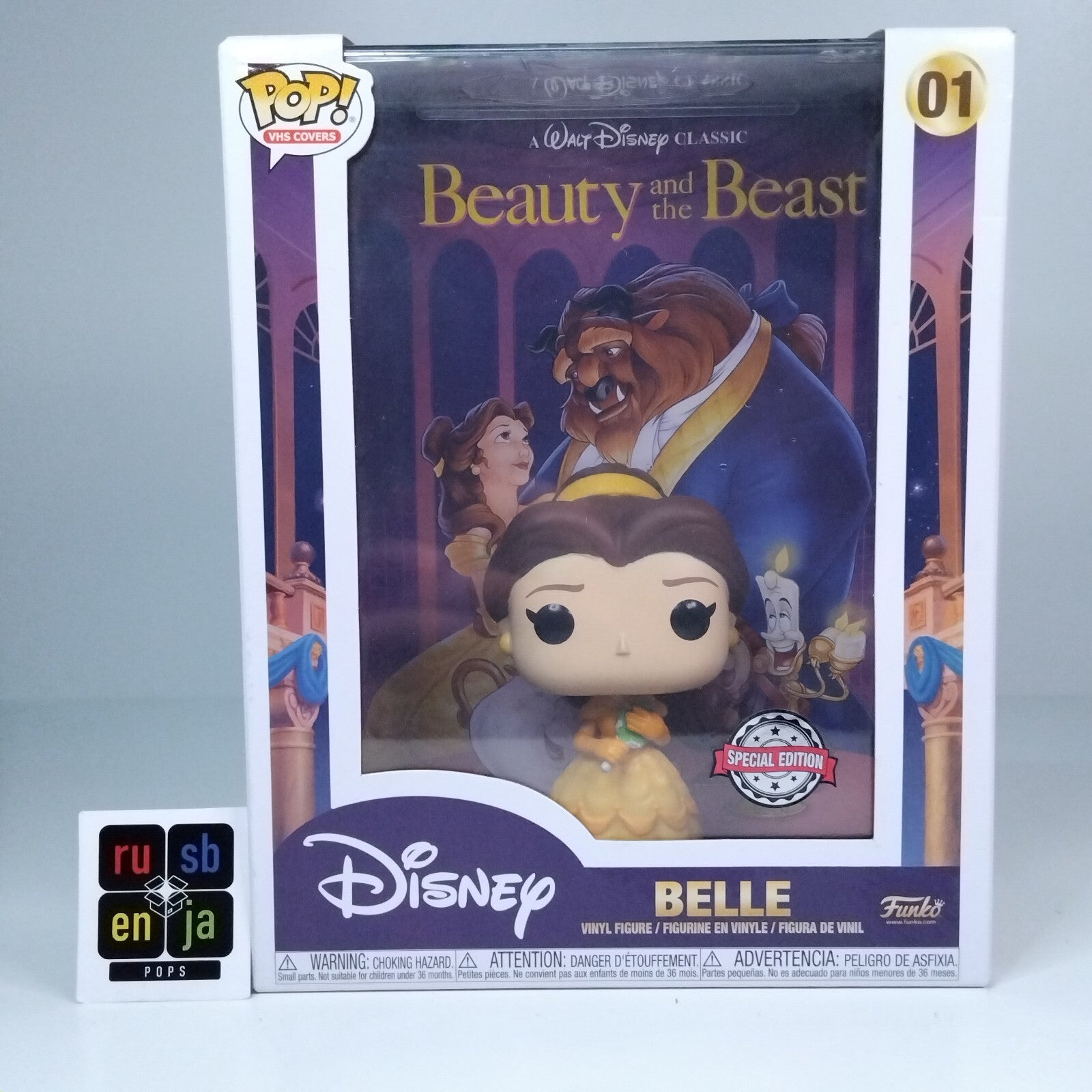 Funko Pop! Disney VHS Covers Beauty and the Beast Belle Special Edition #01