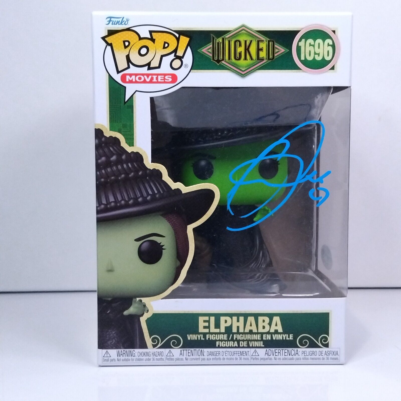 Funko Pop! Movies Wicked Elphaba Signed Cynthia Erivo COA #1696 WS