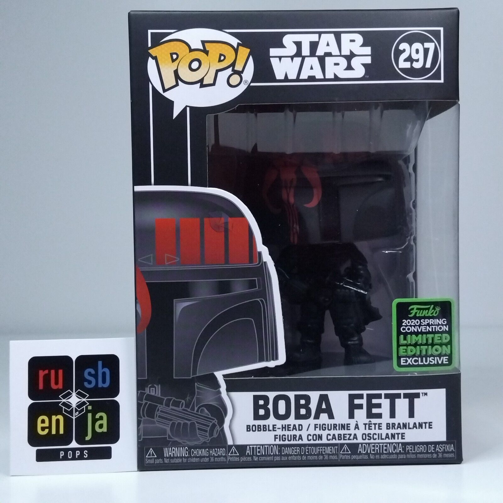 Funko Pop! Star Wars Boba Fett Black Spring Convention Limited Edition #297