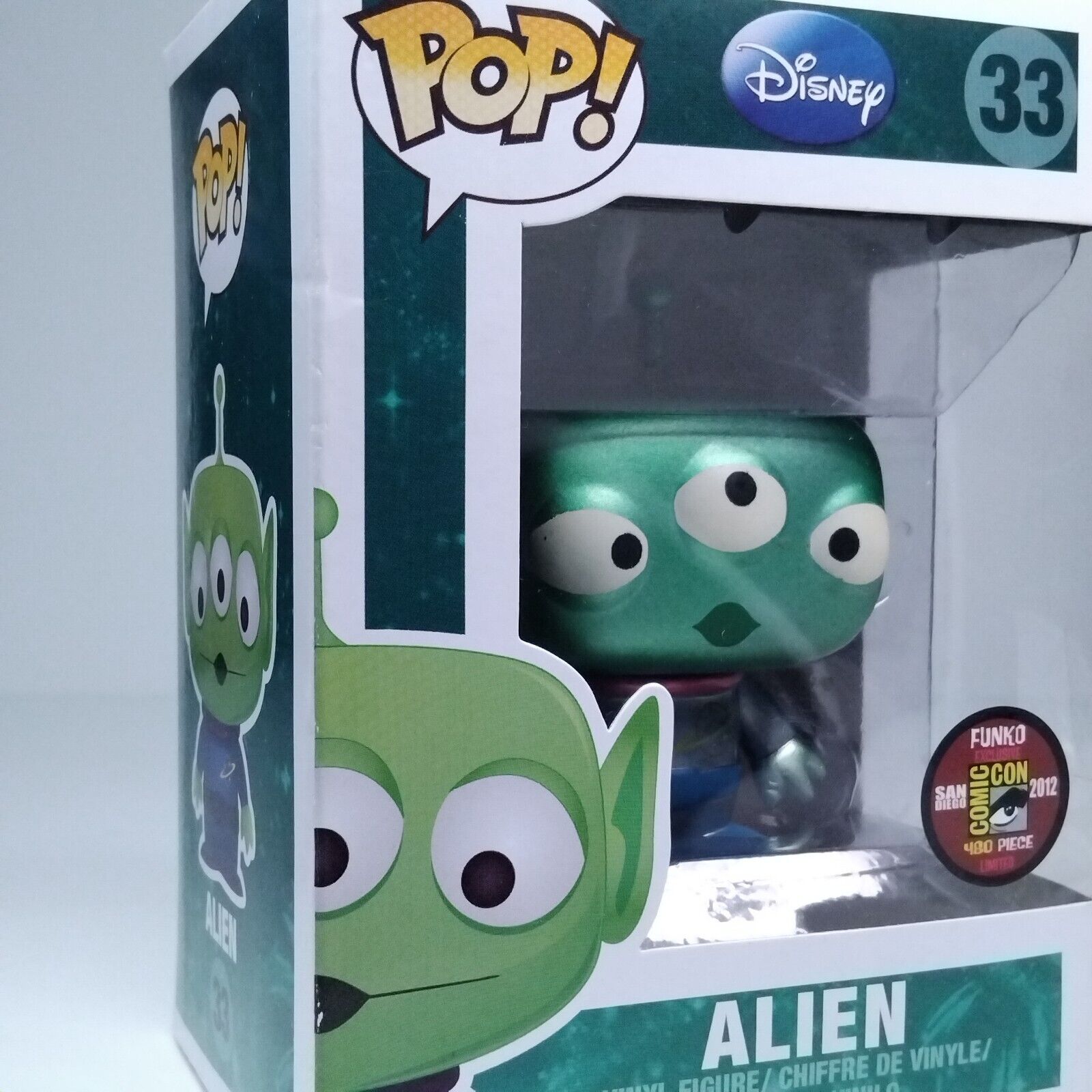 Funko Pop! Disney Toy Story Alien Metallic SDCC 480 Pcs #33