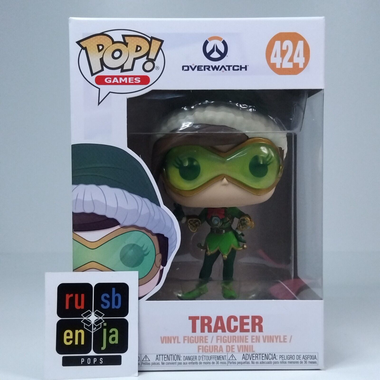 Funko Pop! Games Overwatch Tracer Green #424