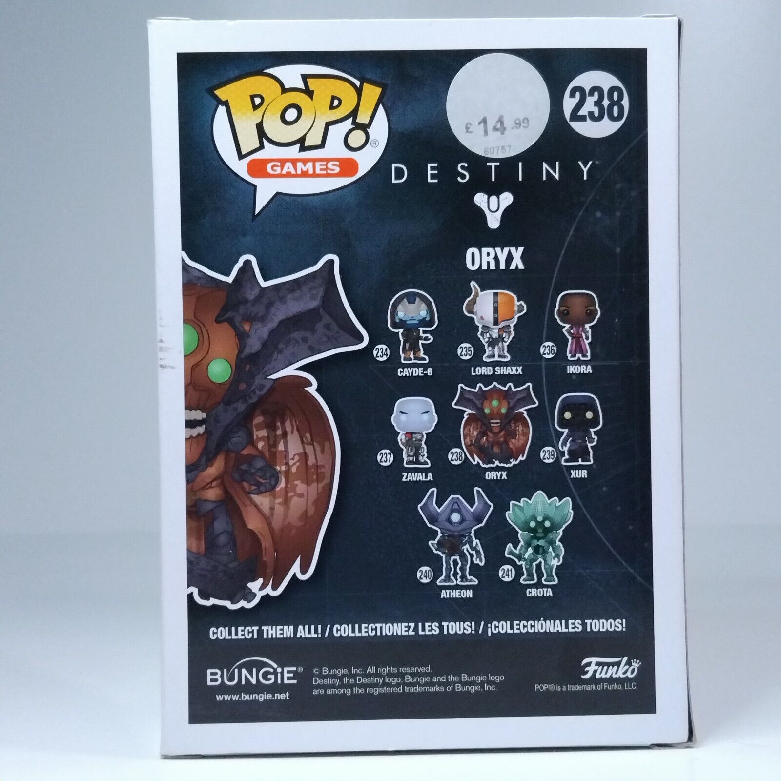 Funko Pop! Games Destiny Oryx #238