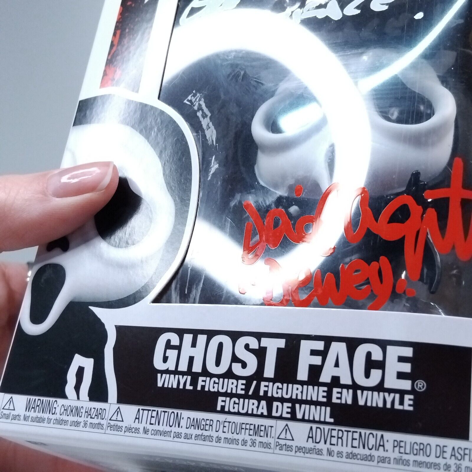 Funko Pop! Ghost Face 3x Signed Joseph Whipp Lee Waddell David Arquette #1607 WS