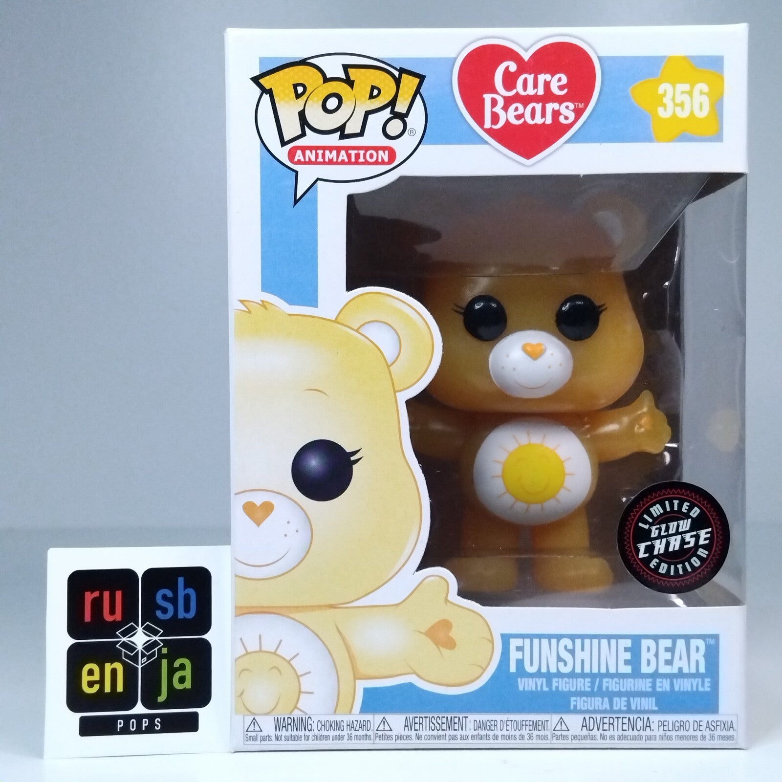 Funko Pop! Animation Care Bears Funshine Bear Glow Chase Edition #356