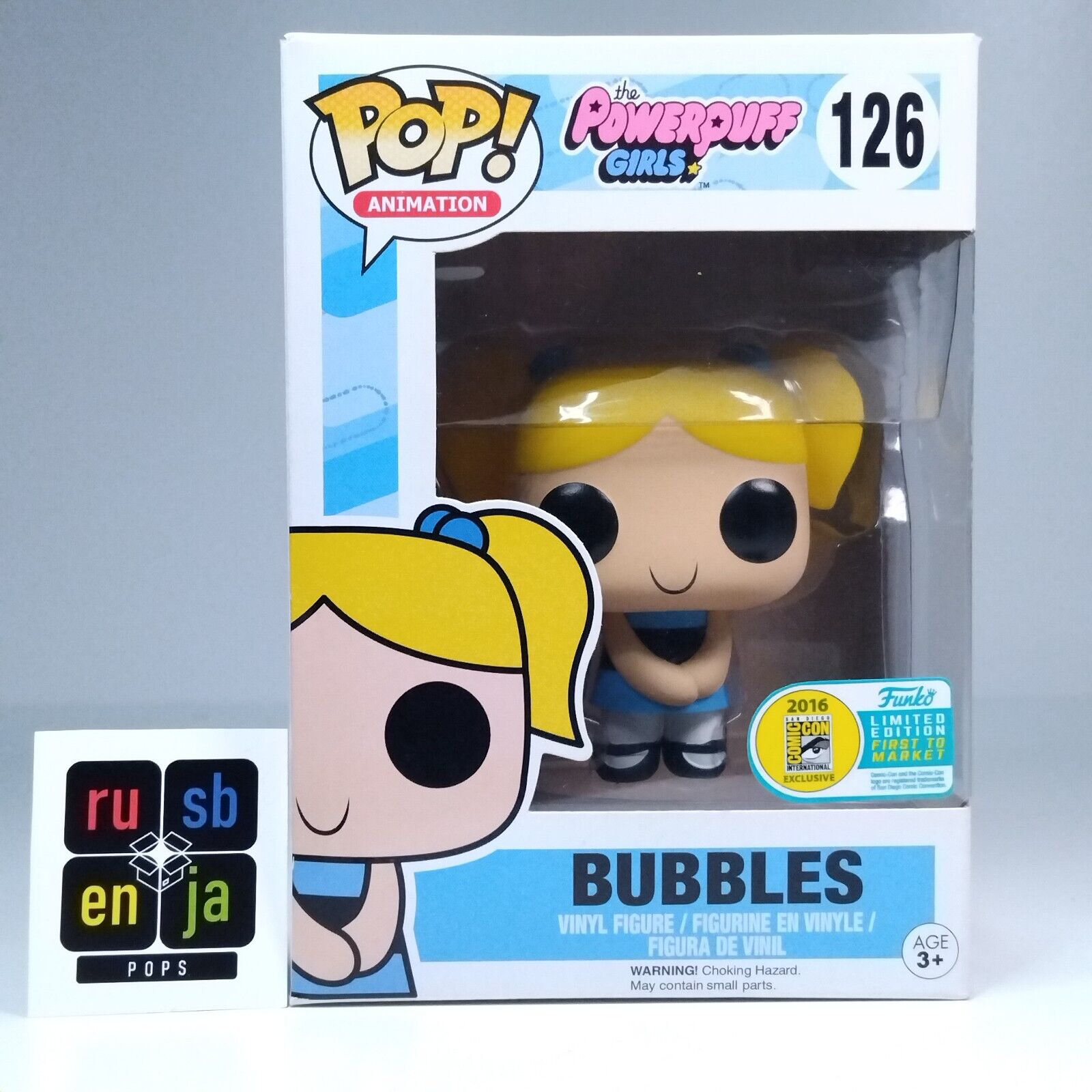 Funko Pop! Animation The Powerpuff Girls Bubbles First to Market SDCC #127