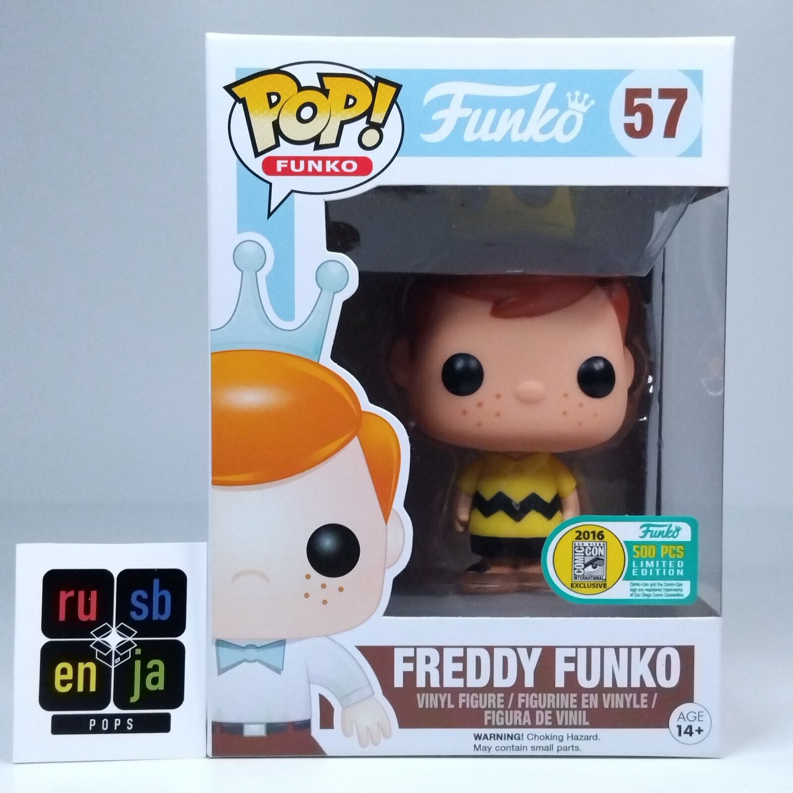 Funko Pop! Animation Peanuts Snoopy Freddy Funko Charlie Brown SDCC 500 Pcs #57