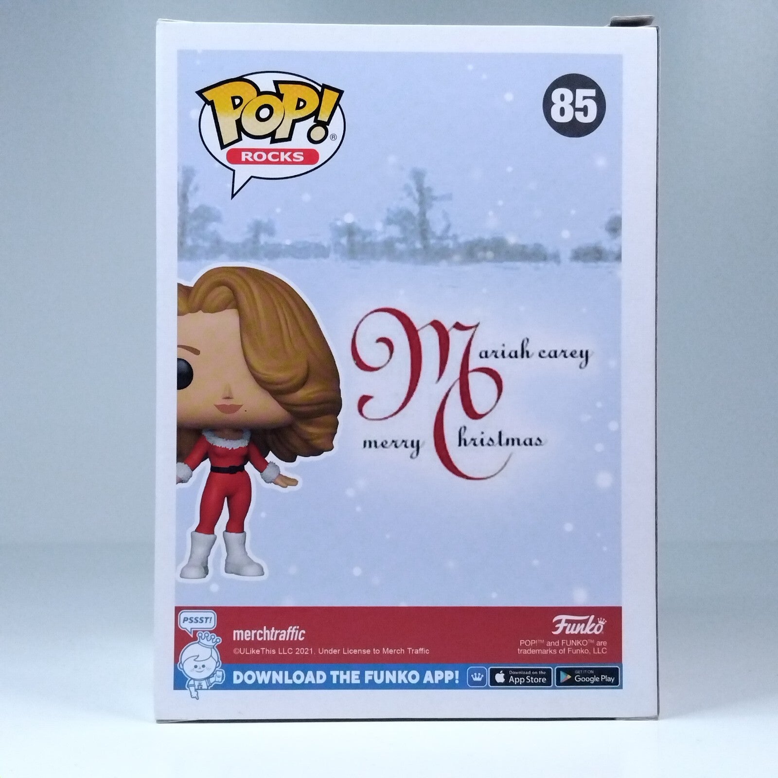 Funko Pop! Rocks Music Mariah Carey Merry Christmas Diamond #85 BOX DAMAGE