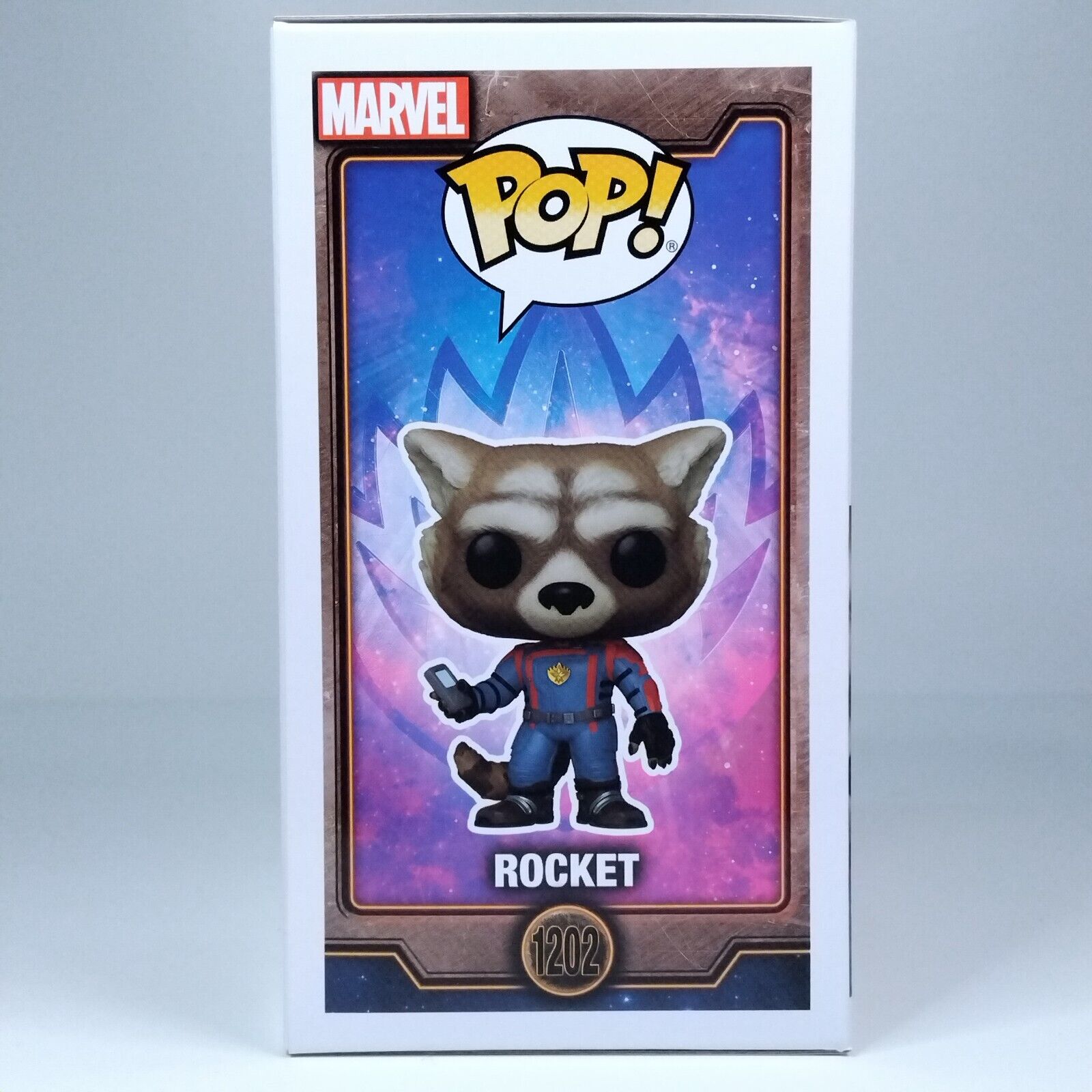 Funko Pop! Marvel Guardians Galaxy Rocket Signed Bradley Cooper COA #1202 WS