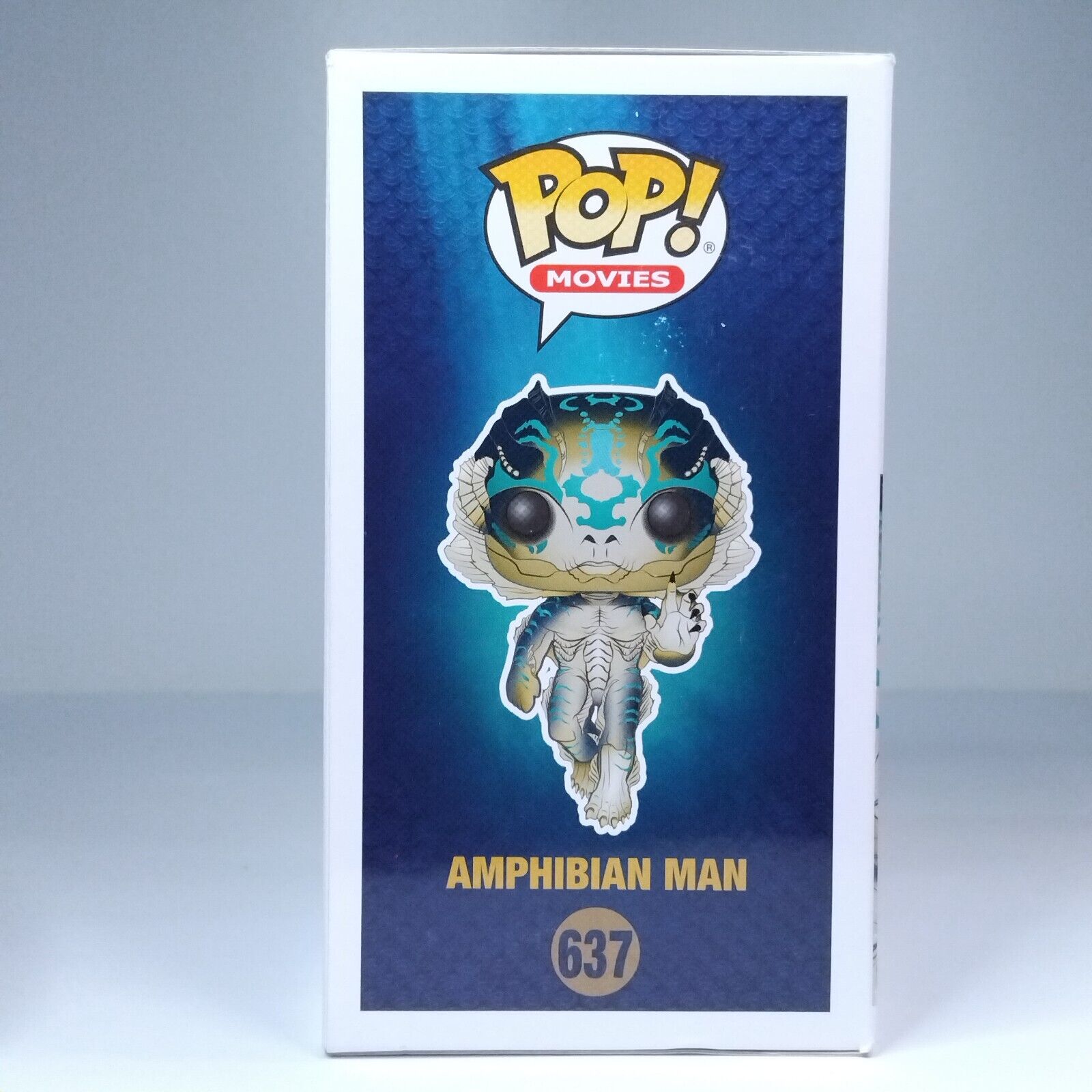 Funko Pop! Movies Shape Water Amphibian Man Signed Guillermo Del Toro COA #637