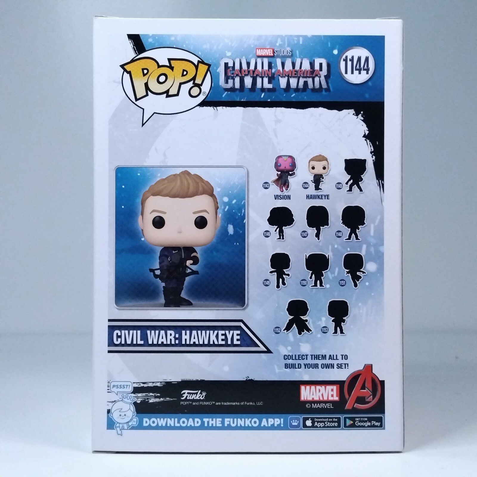 Funko Pop! Marvel Captain America Civil War Hawkeye Amazon Exclusive #1144