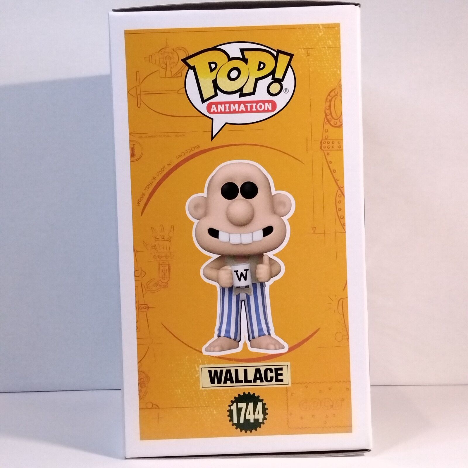 Funko Pop! Animation Wallace & Gromit Signed Merlin Crossingham COA #1744 WS