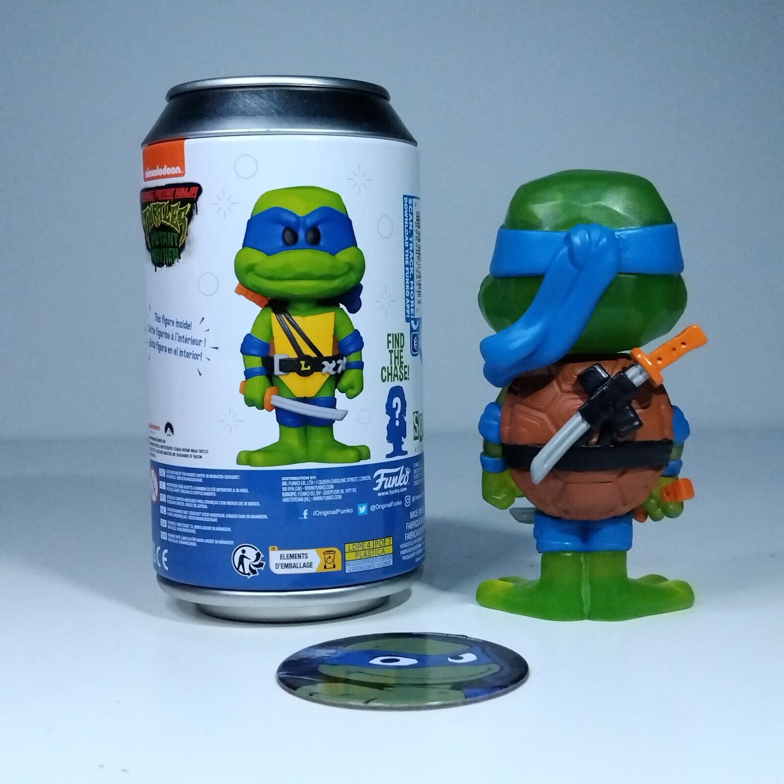 Funko Soda Teenage Mutant Ninja Turtles Leonardo Translucent Blue Glow Chase