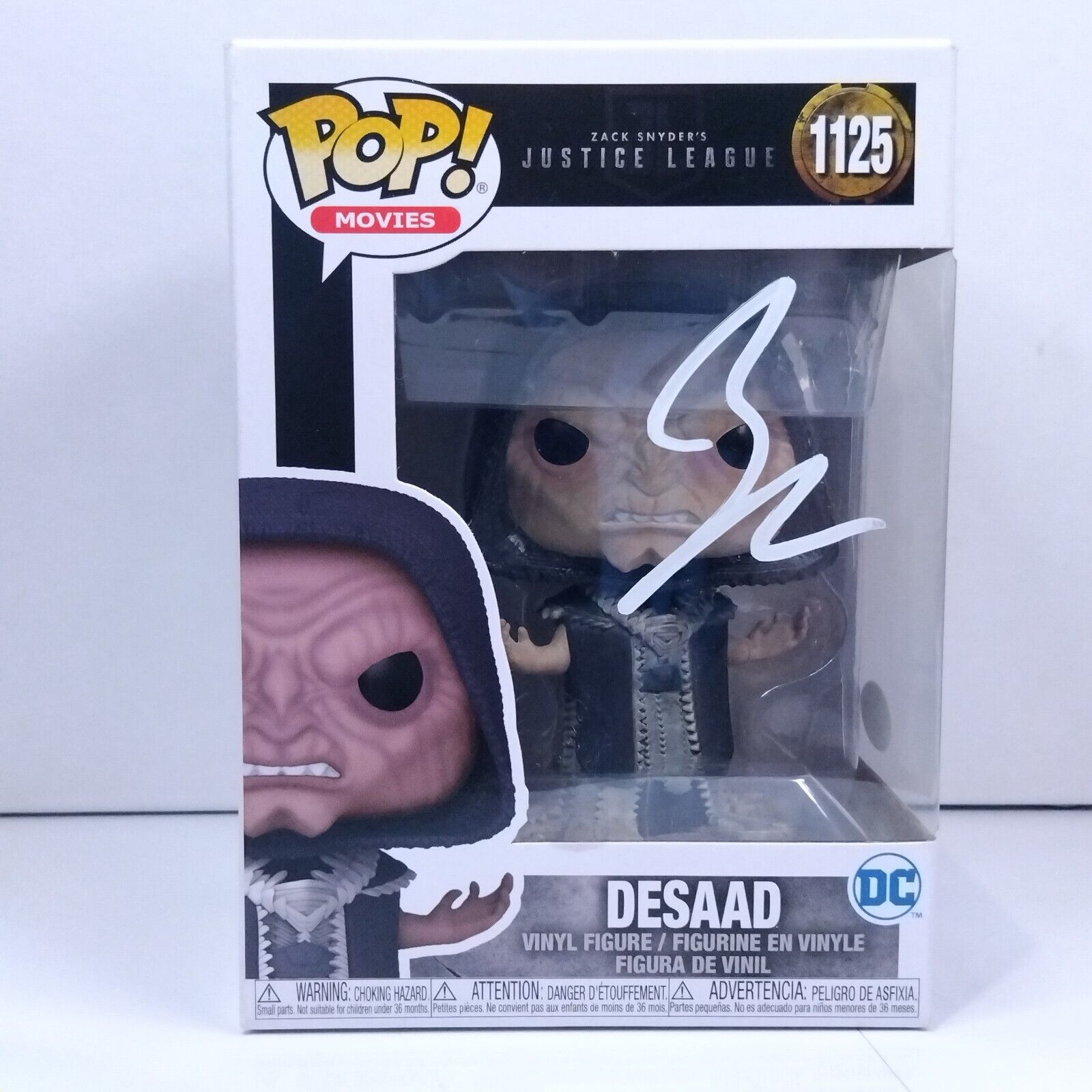 Funko Pop! DC Heroes Justice League Desaad Signed Zack Snyder COA #1125 WS