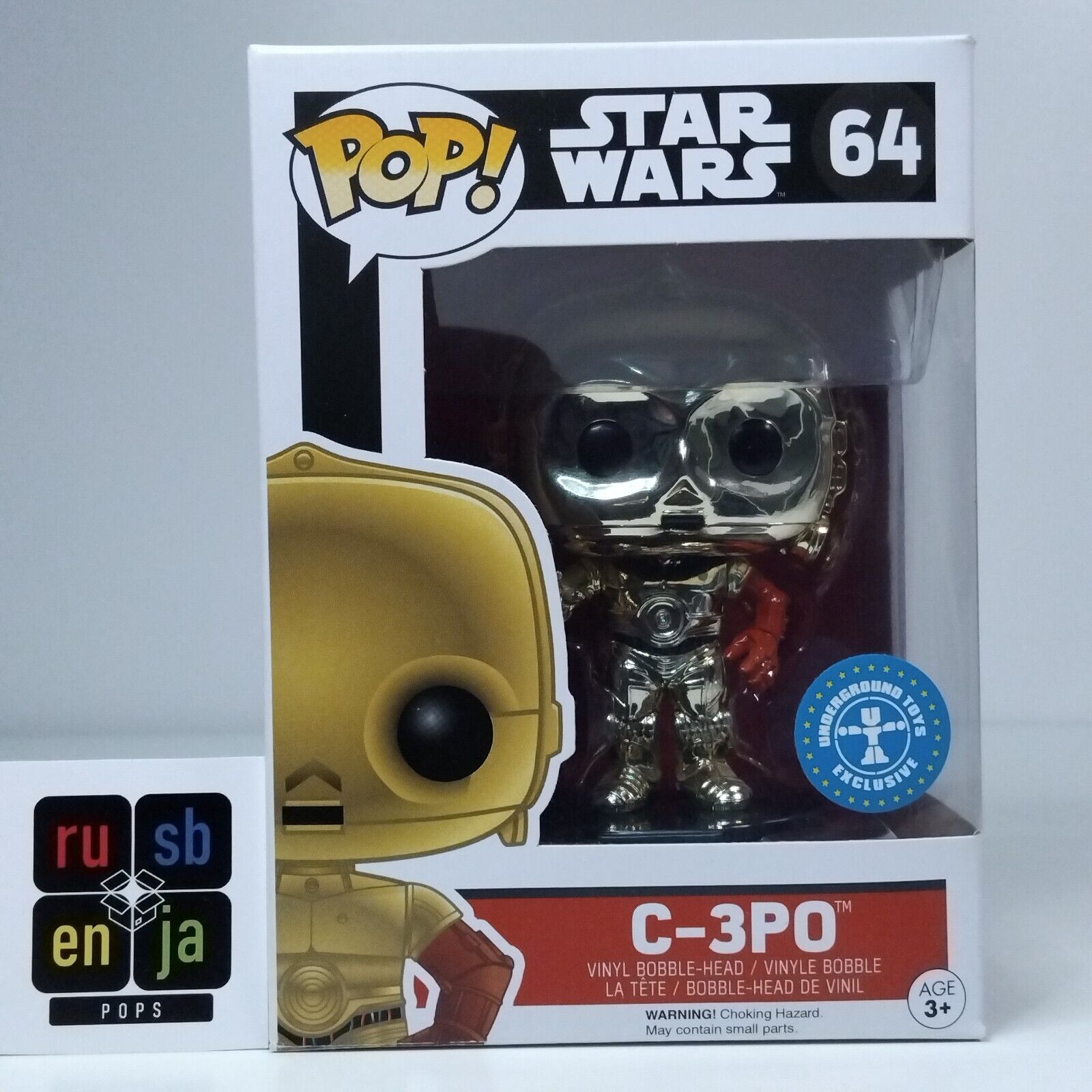 Funko Pop! Star Wars C-3PO Gold Chrome Exclusive #64