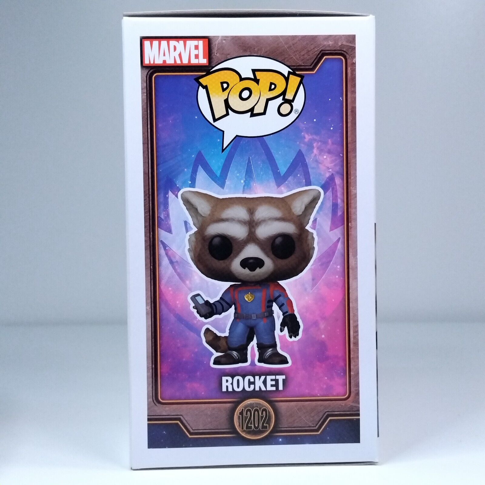 Funko Pop! Marvel Guardians Galaxy Rocket Signed Bradley Cooper COA #1202 WS