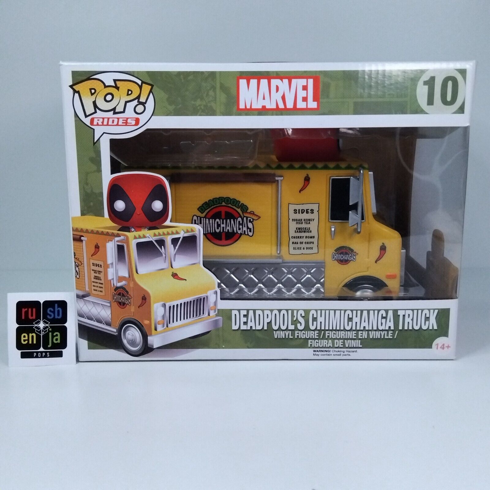 Funko Pop! Marvel Rides Deadpool's Chimichanga Truck Yellow #10