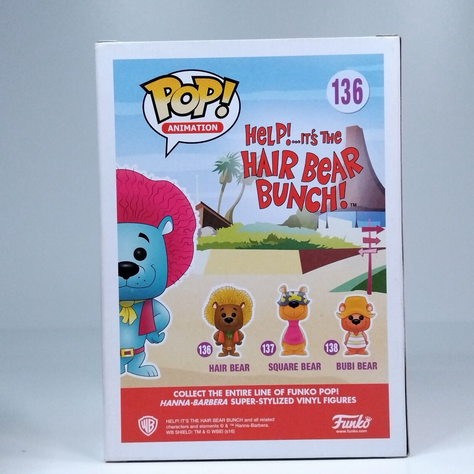 Funko Pop! Animation Hair Bear Bunch - Hair Bear 750 Pcs SDCC #136