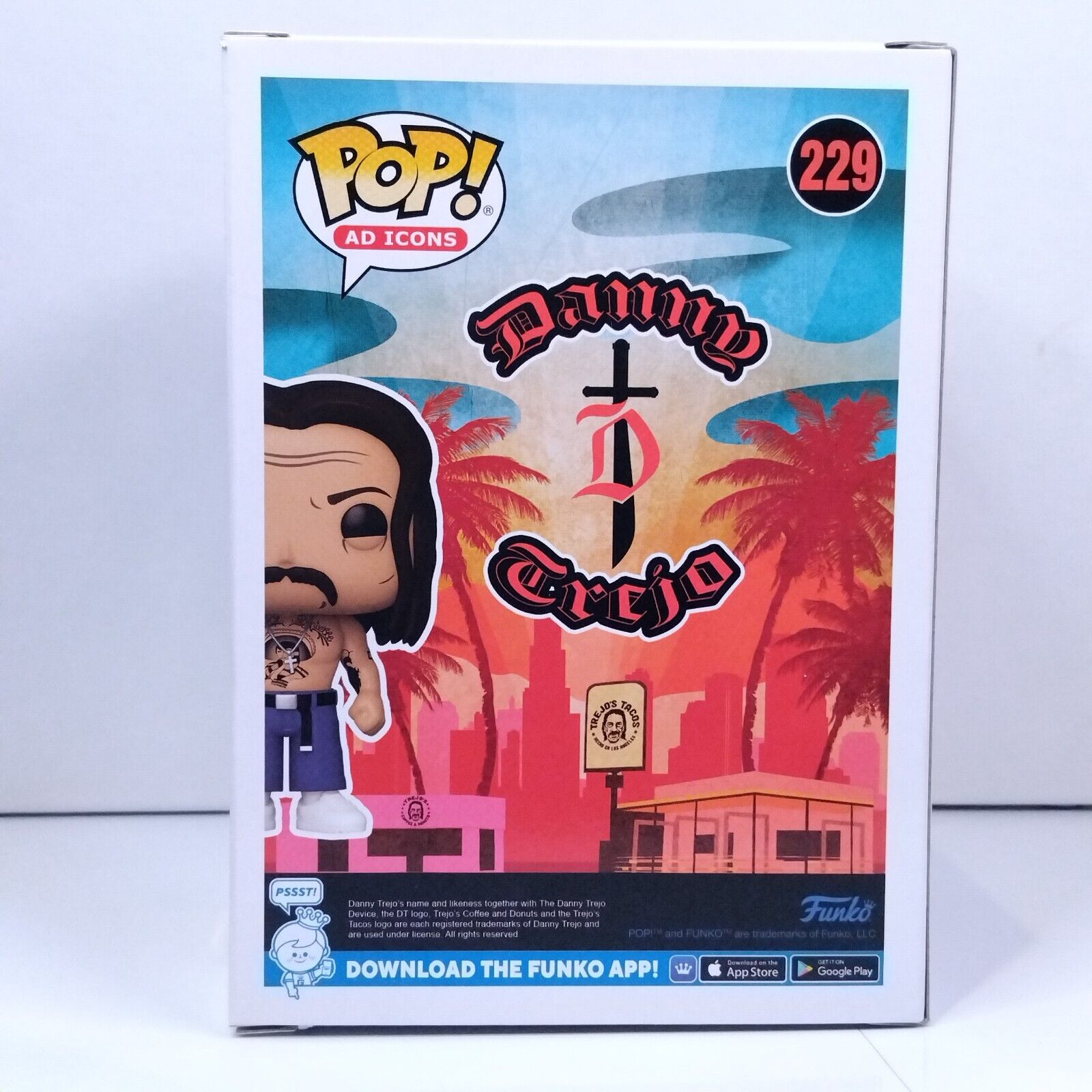 Funko Pop! Ad Icons Danny Trejo Signed COA #229 WS