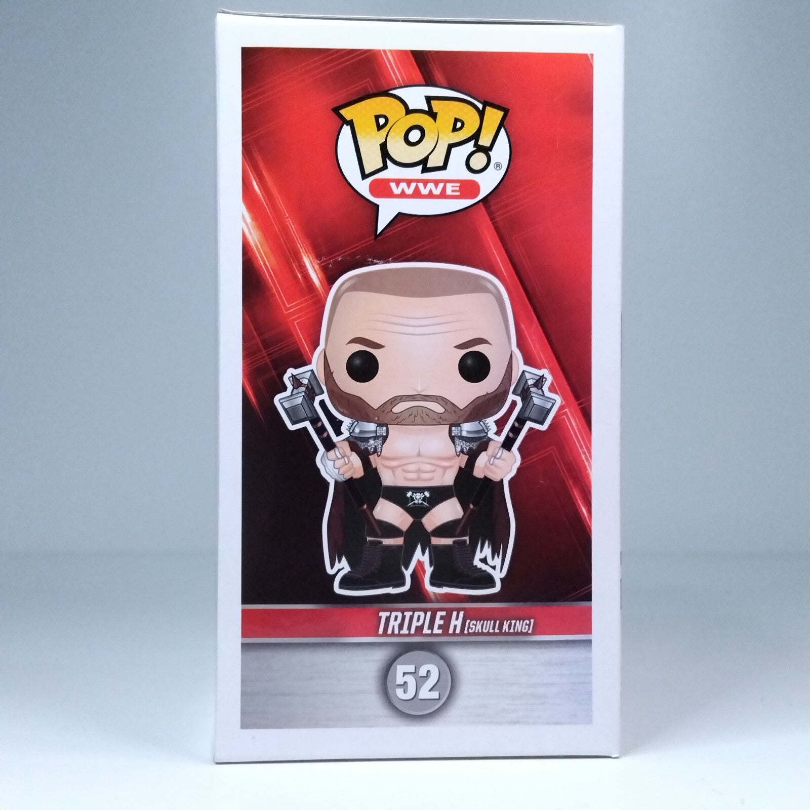 Funko Pop! WWE Triple H Skull King Masked Chase Edition #52 FADED BOX FRONT