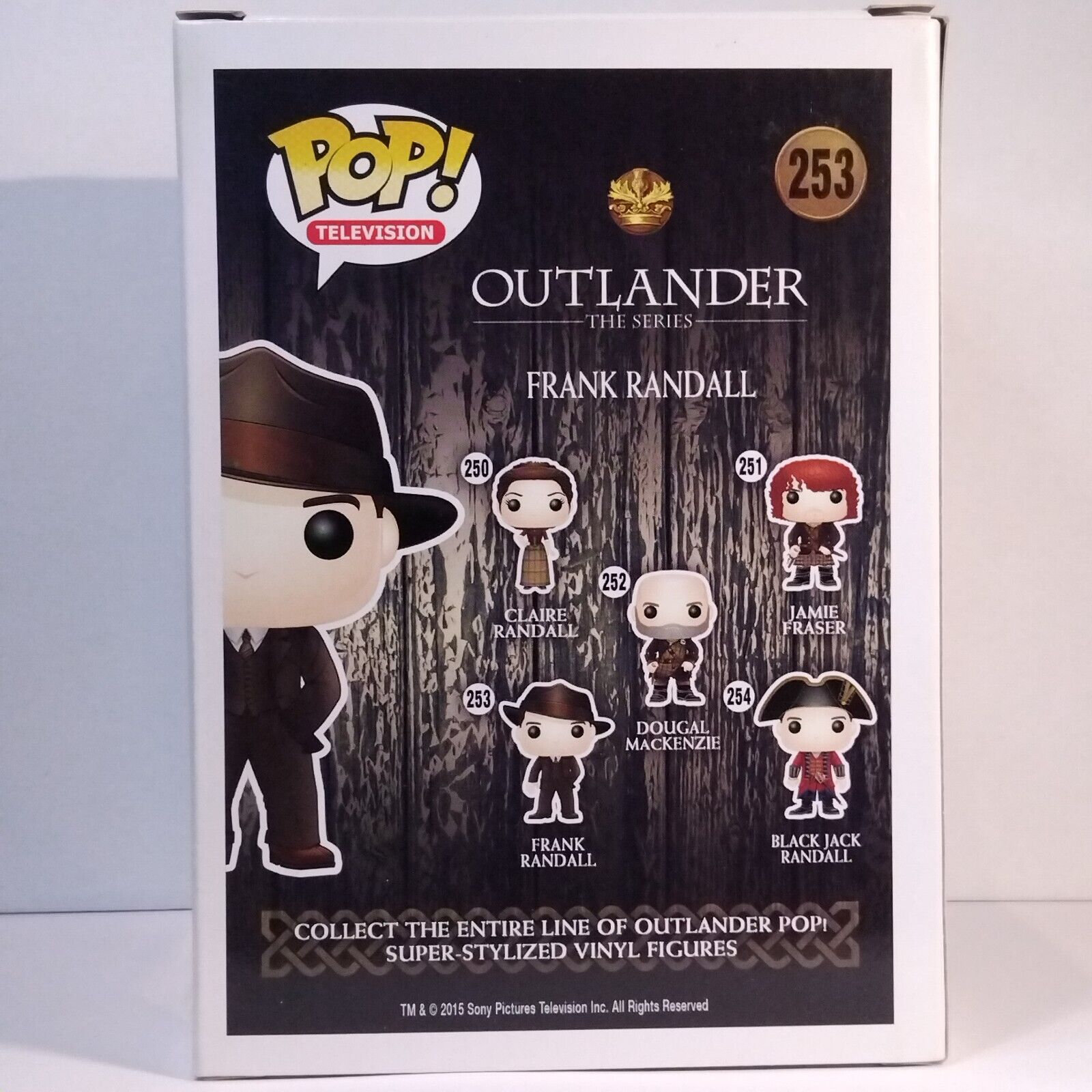 Funko Pop! TV Outlander Frank Randall Signed Tobias Menzies #253 WS