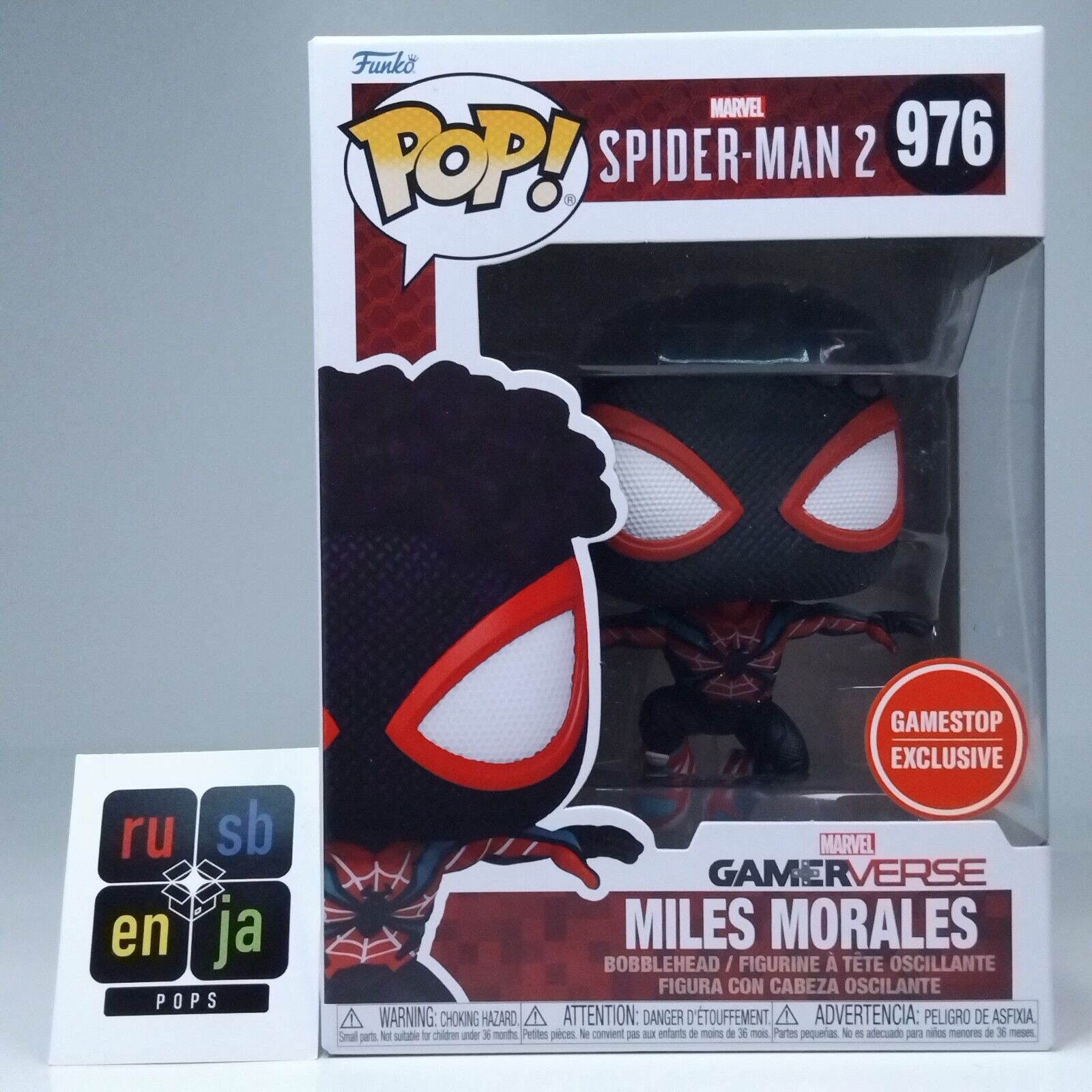 Funko Pop! Marvel Spider-Man Gamerverse Miles Morales Gamestop Exclusive #976