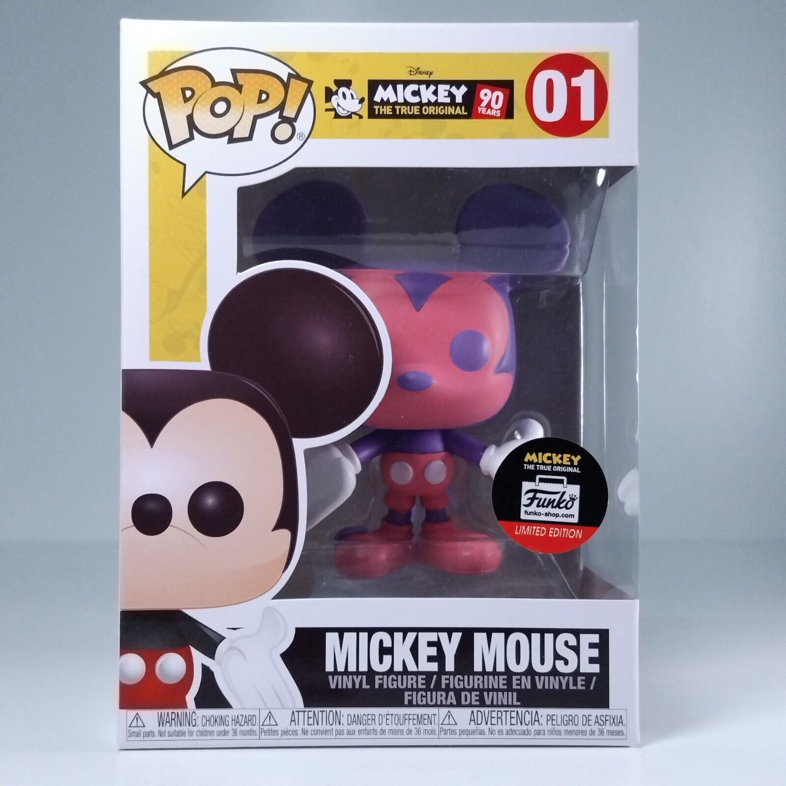 Funko Pop! Disney Mickey Mouse Pink & Purple Limited Edition #01