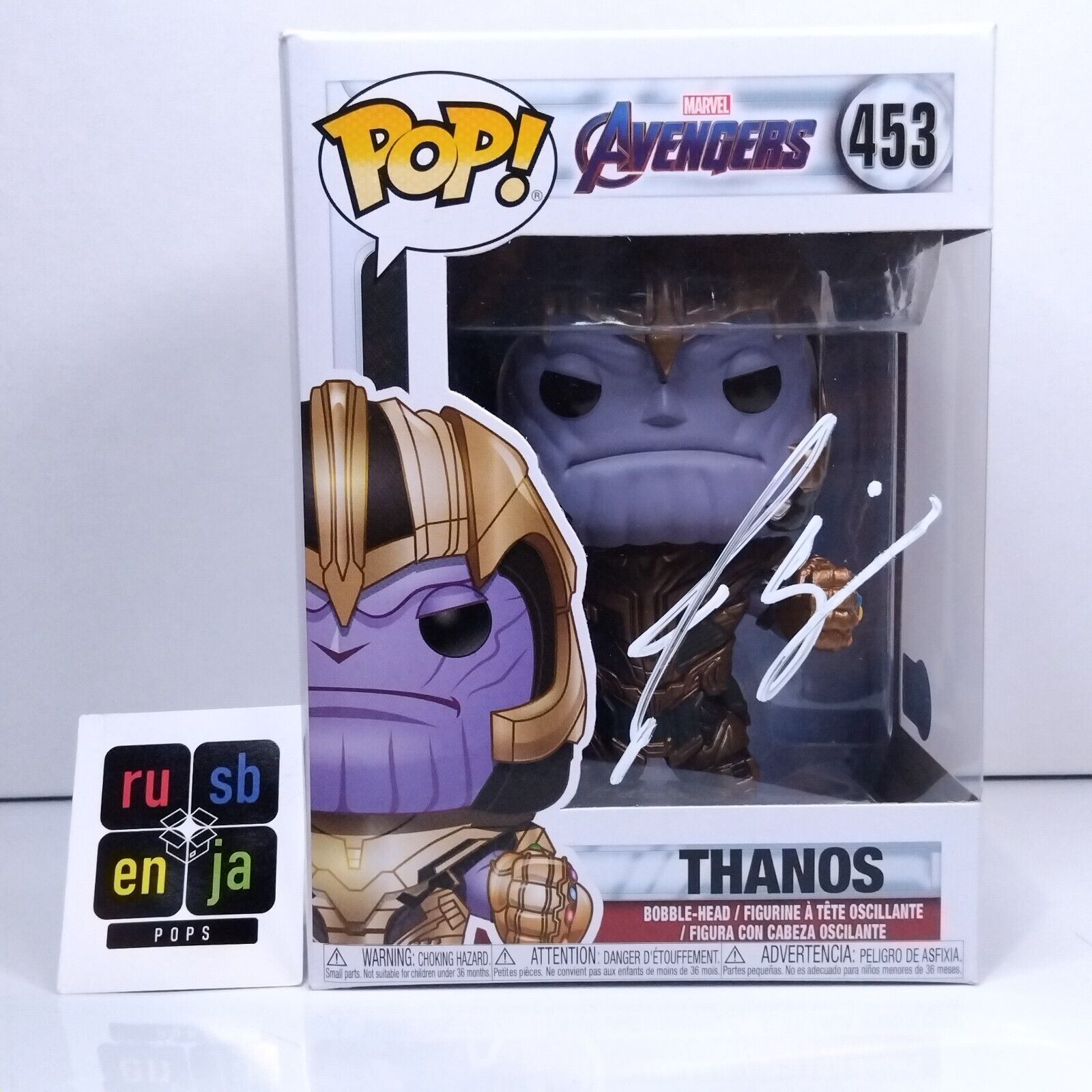 Funko Pop! Marvel Avengers Thanos Signed Josh Brolin COA #453