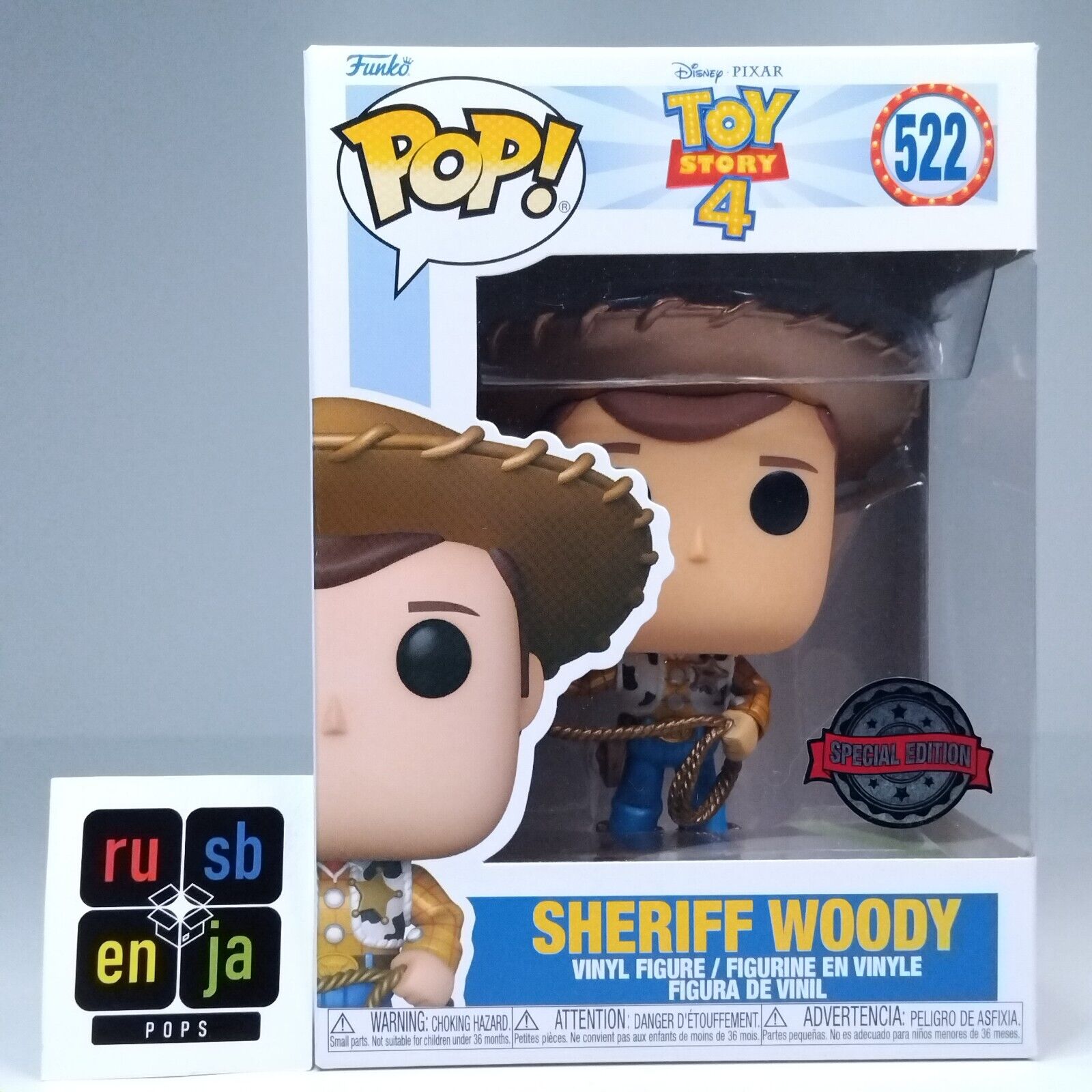 Funko Pop! Disney Toy Story 4 Metallic Sherriff Woody Special Edition #522