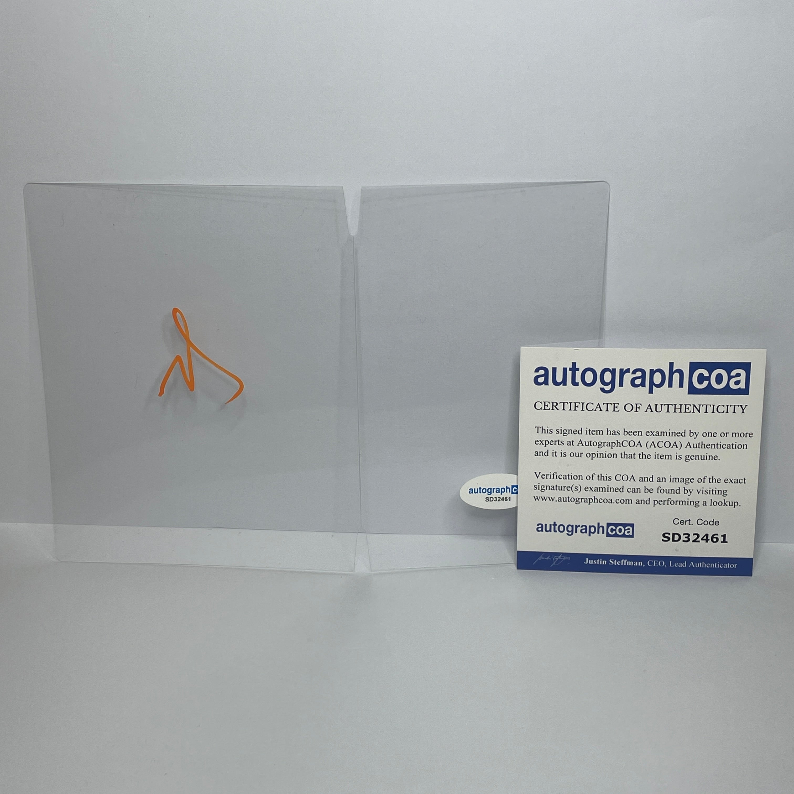 Signed Funko Pop! Window Adam Scott ACOA SD32461